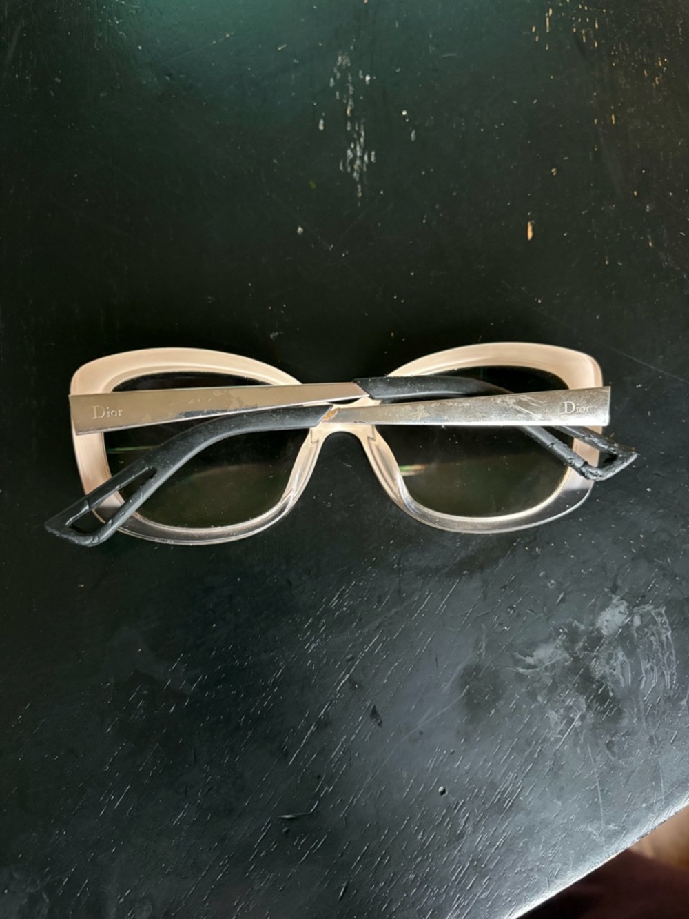 Christian Dior Extase Oversized Neutral Beige Sunglasses with Gradient Lenses - Picture 3 of 5